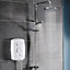 Triton T80 Easi-Fit+ DuElec Gloss Chrome effect Electric mixer Shower, 9.5kW
