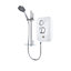 Triton T80 Easi-Fit Plus Gloss White Chrome effect Manual Electric Shower, 9.5kW