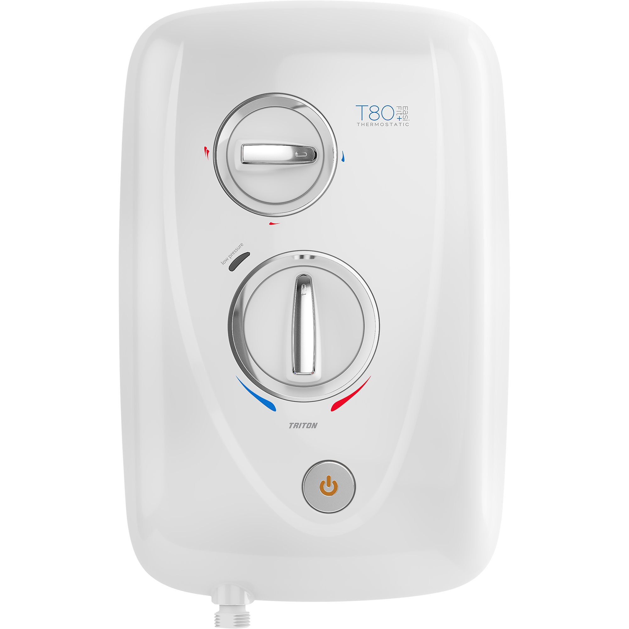 Triton T80 Easi-Fit+ White Thermostatic Electric Shower, 8.5kW
