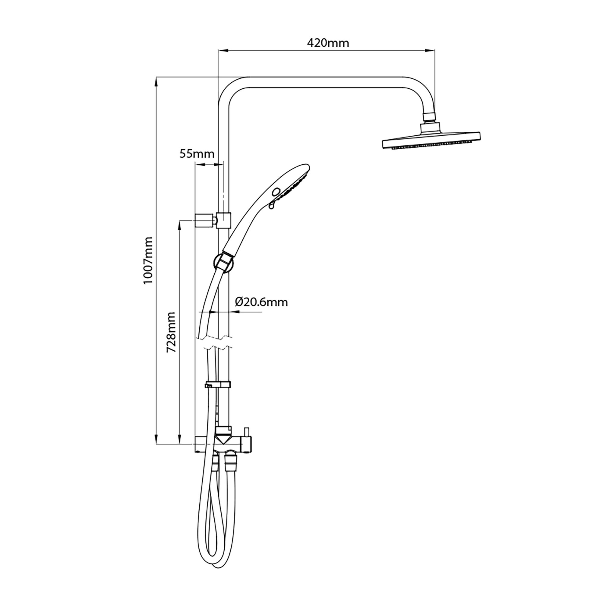Triton T90SR Matt Black Overhead & handset Electric Shower, 9kW