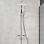 Triton Velino Gloss Chrome effect Wall-mounted Thermostatic Mixer Shower