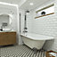 Trojan Baths Gloss White Roll-top Left-handed Traditional Shower bath (L)168.5cm (W)75cm