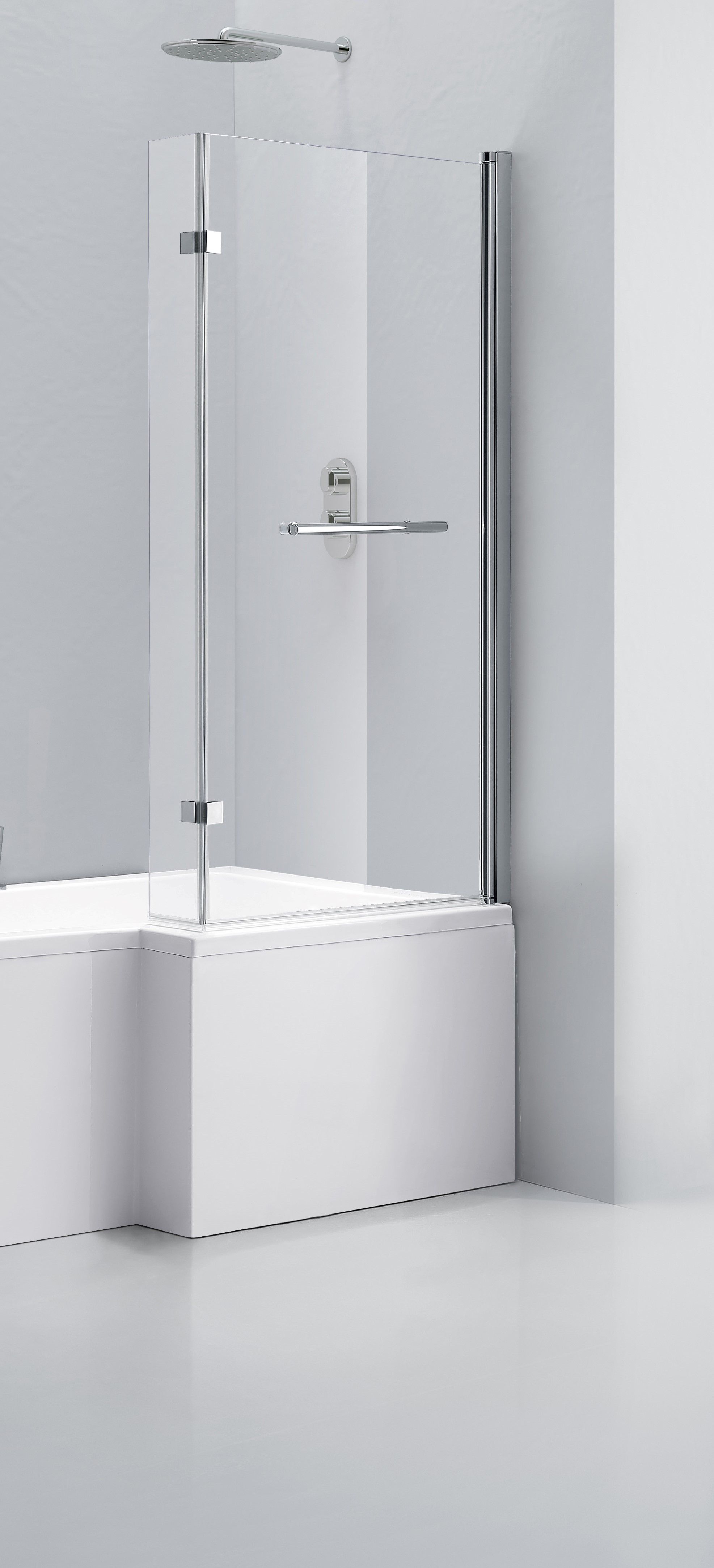 Trojan Baths Left-handed Non-reversible Acrylic L-shaped 12 Left-hand Bath, panel, screen & air spa set, (L)1700mm (W)850mm