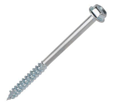 Turbo Coach Hex Zinc-plated Carbon steel Coach screw (Dia)10mm (L)70mm, Pack of 50