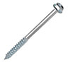 Turbo Coach Hex Zinc-plated Carbon steel Coach screw (Dia)12mm (L)140mm, Pack of 25