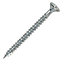 Turbo Silver Zinc-plated Carbon steel Screw (Dia)5mm (L)70mm, Pack of 100