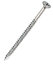 Turbo Silver Zinc-plated Carbon steel Screw (Dia)5mm (L)80mm, Pack of 100