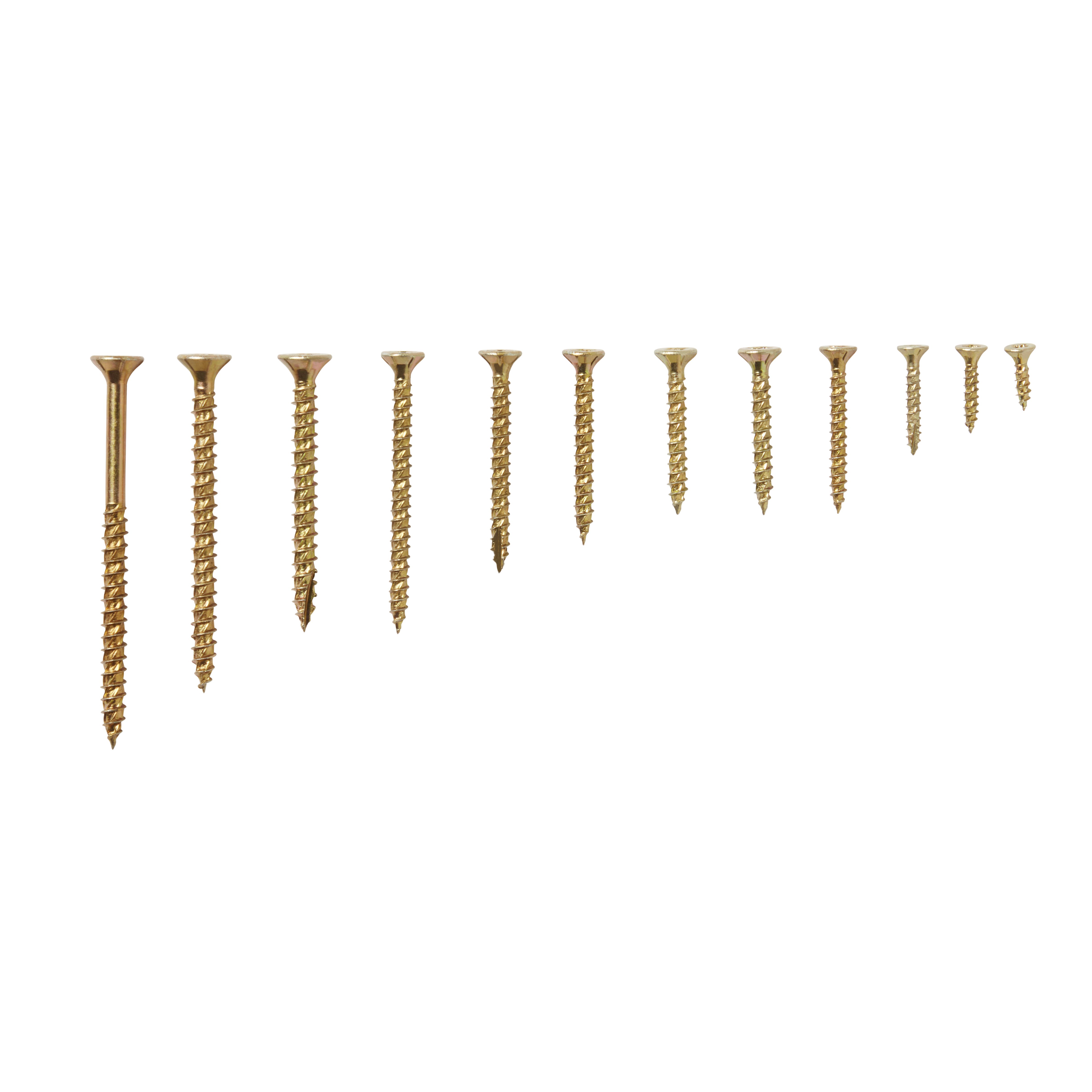 TurboDrive Assorted wood screw TX Yellow-passivated Steel Screw, Pack of 300