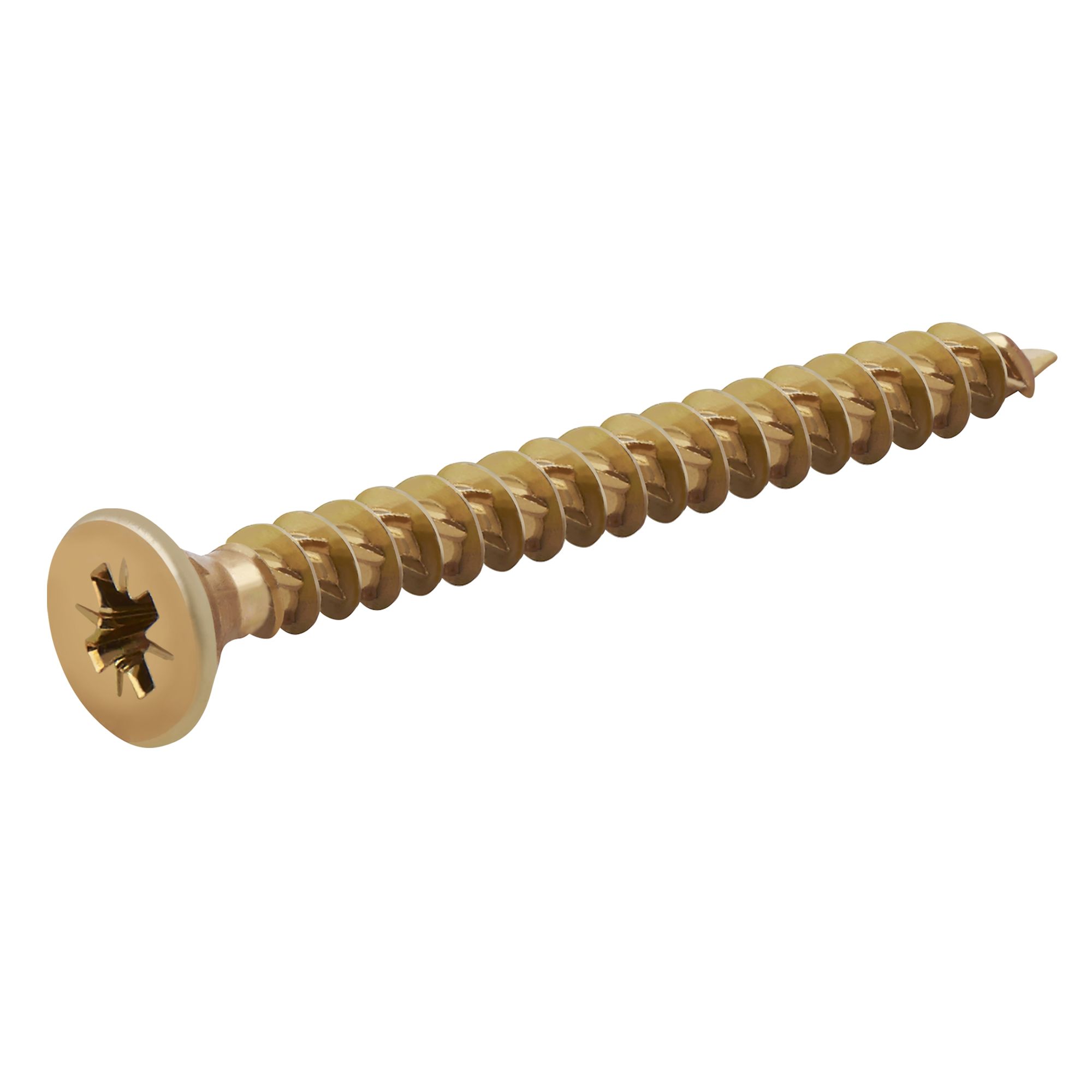 TurboDrive Pozidriv Yellow-passivated Steel Screw (Dia)3mm (L)30mm, Pack of 500