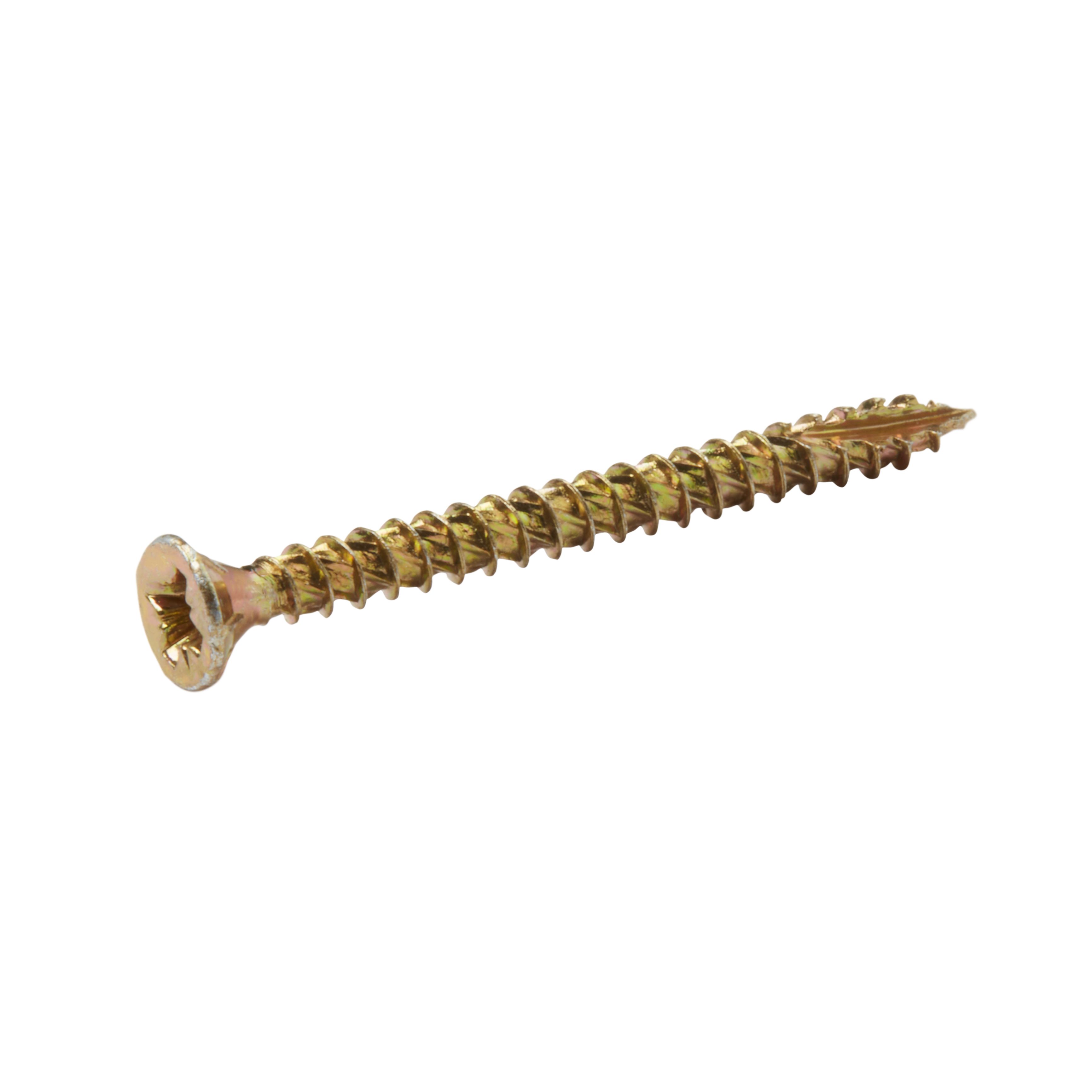 TurboDrive PZ Yellow-passivated Steel Screw (Dia)3.5mm (L)40mm, Pack of 20