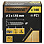 TurboDrive PZ Yellow-passivated Steel Screw (Dia)3mm (L)16mm, Pack of 100