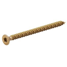 TurboDrive TX Double-countersunk Yellow-passivated Steel Wood screw (Dia)4mm (L)60mm, Pack of 100