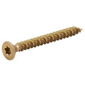 TurboDrive TX Double-countersunk Yellow-passivated Steel Wood screw (Dia)5mm (L)50mm, Pack of 100