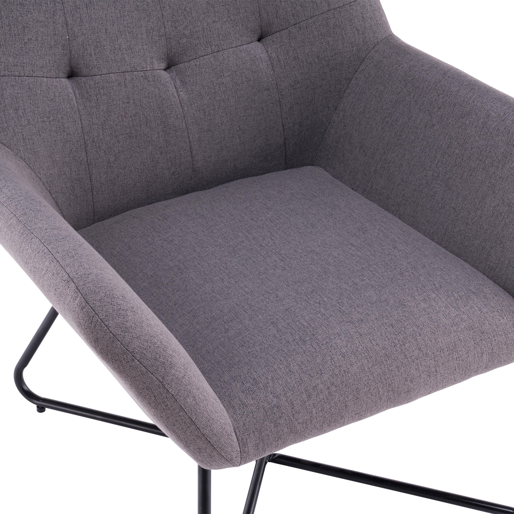 Turio Stone grey Linen effect Chair (H)865mm (W)750mm (D)800mm | Tradepoint