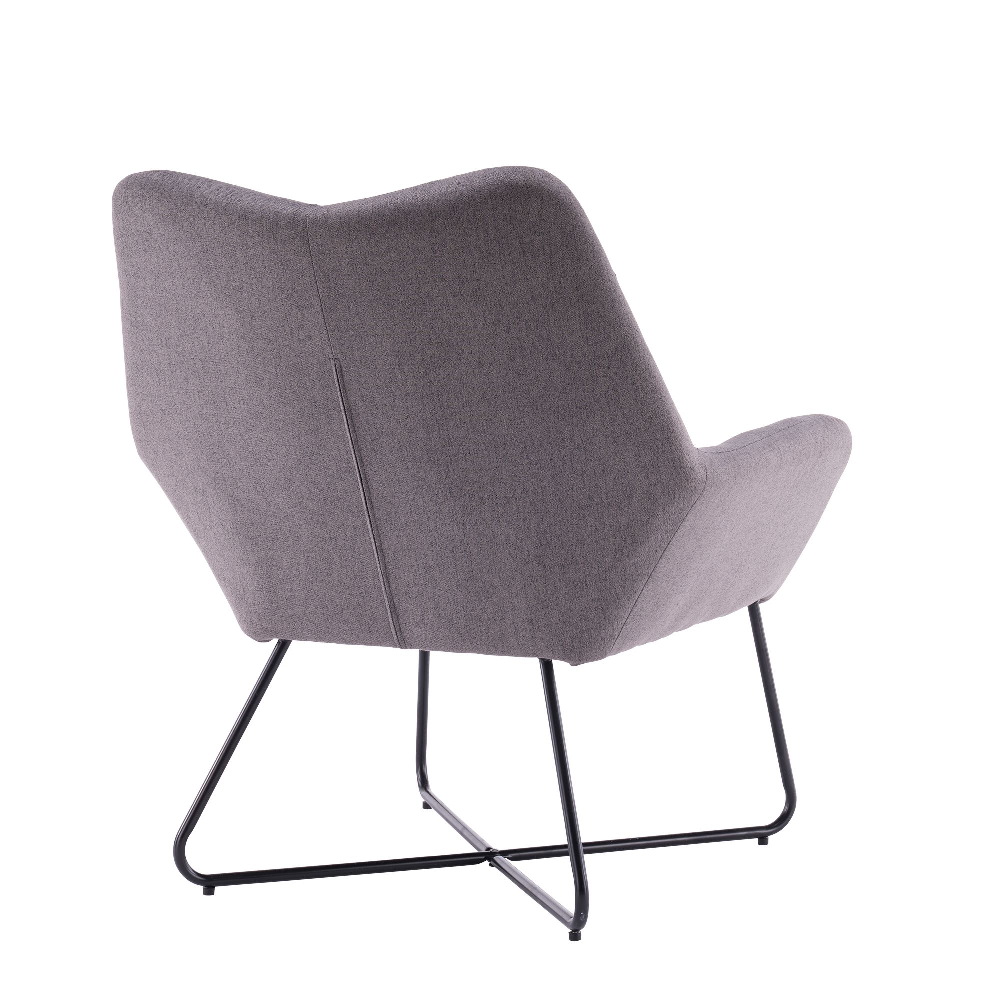 Turio Stone grey Linen effect Chair (H)865mm (W)750mm (D)800mm