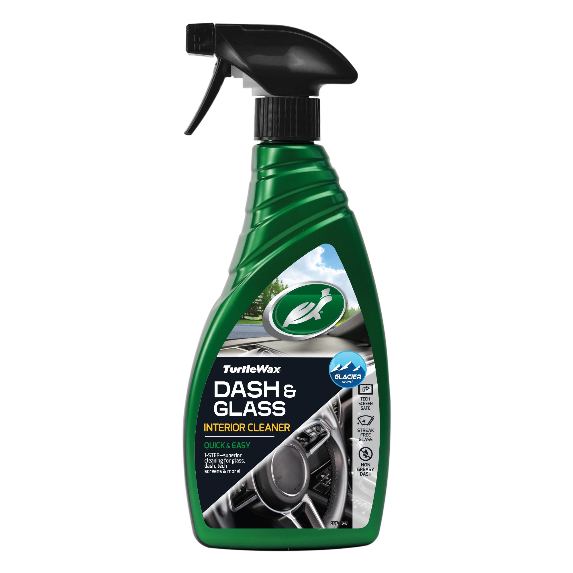 Turtle Wax Dash & Glass Dash Interior cleaner, 500ml Bottle