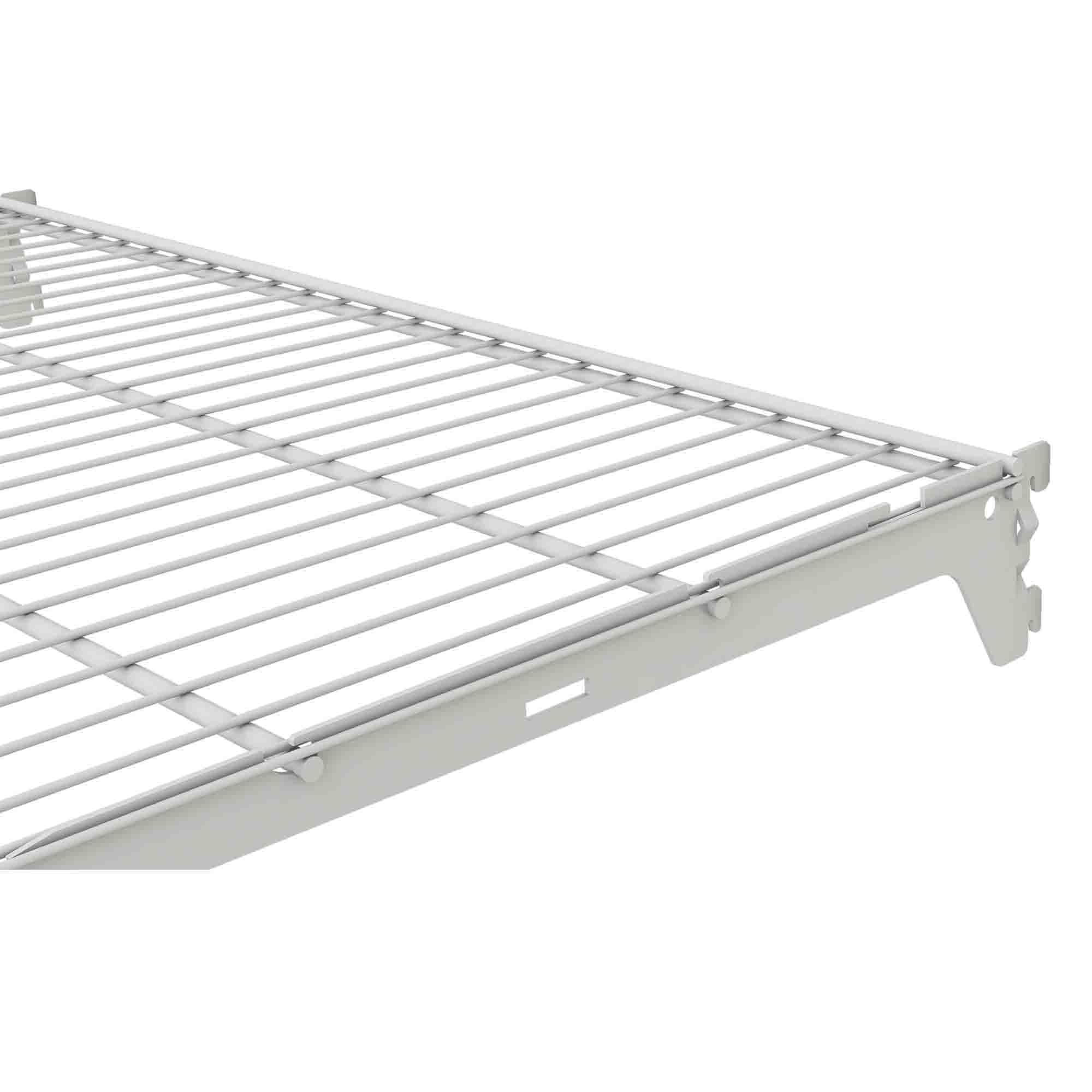 Twin slot Rectangular Shelf (L)66cm x (D)41.7cm