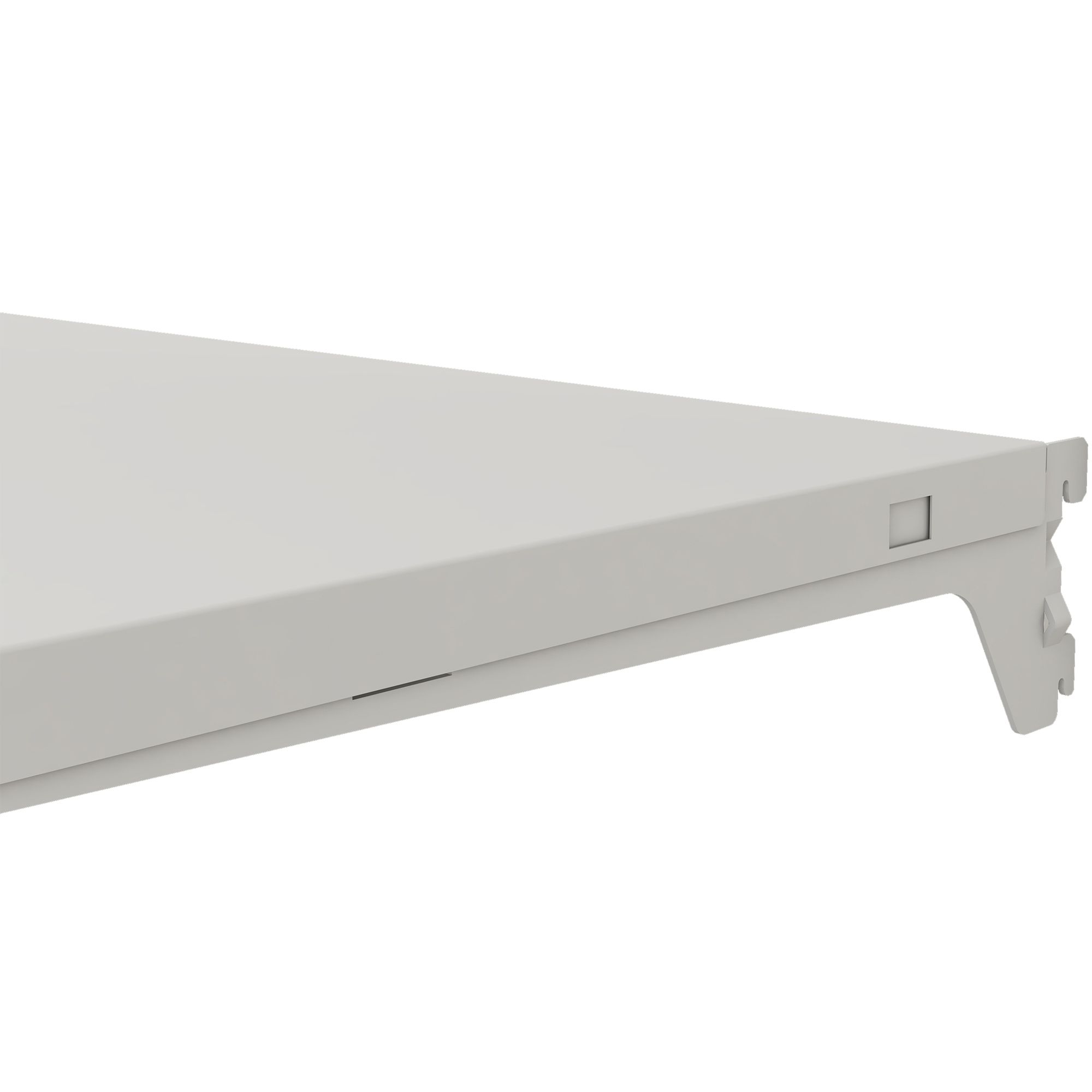 Twin slot Rectangular Shelf (L)66cm x (D)41.8cm