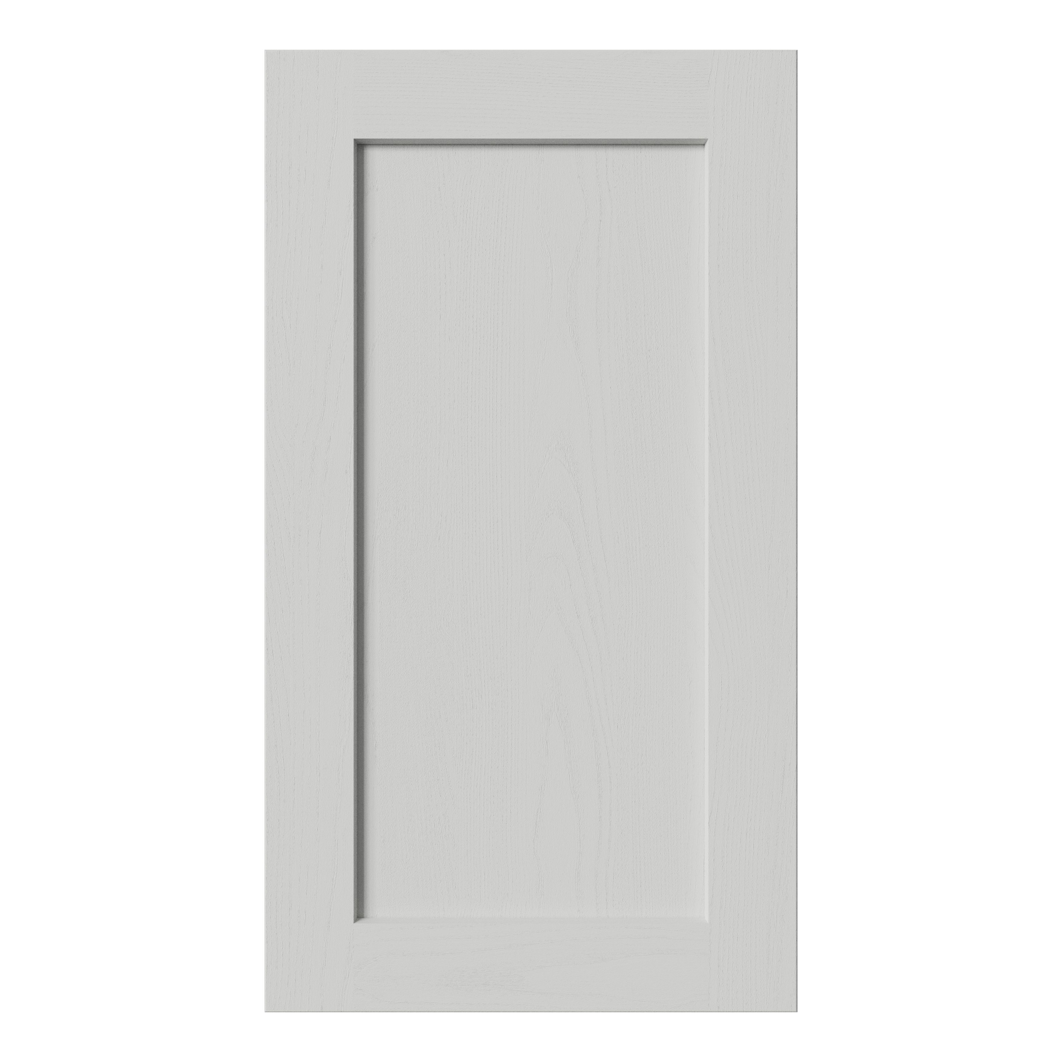 Tydeman Matt grey Shaker Base/wall Cabinet door (W)400mm (H)720mm (T)20mm