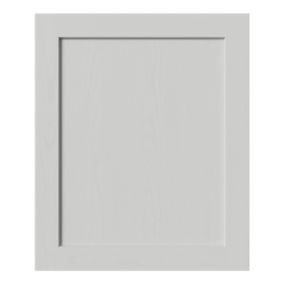 Tydeman Matt grey Shaker Base/wall Cabinet door (W)600mm (H)720mm (T)20mm