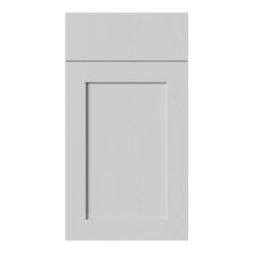 Tydeman Matt grey Shaker Drawerline Cabinet door (W)400mm (H)720mm (T)20mm