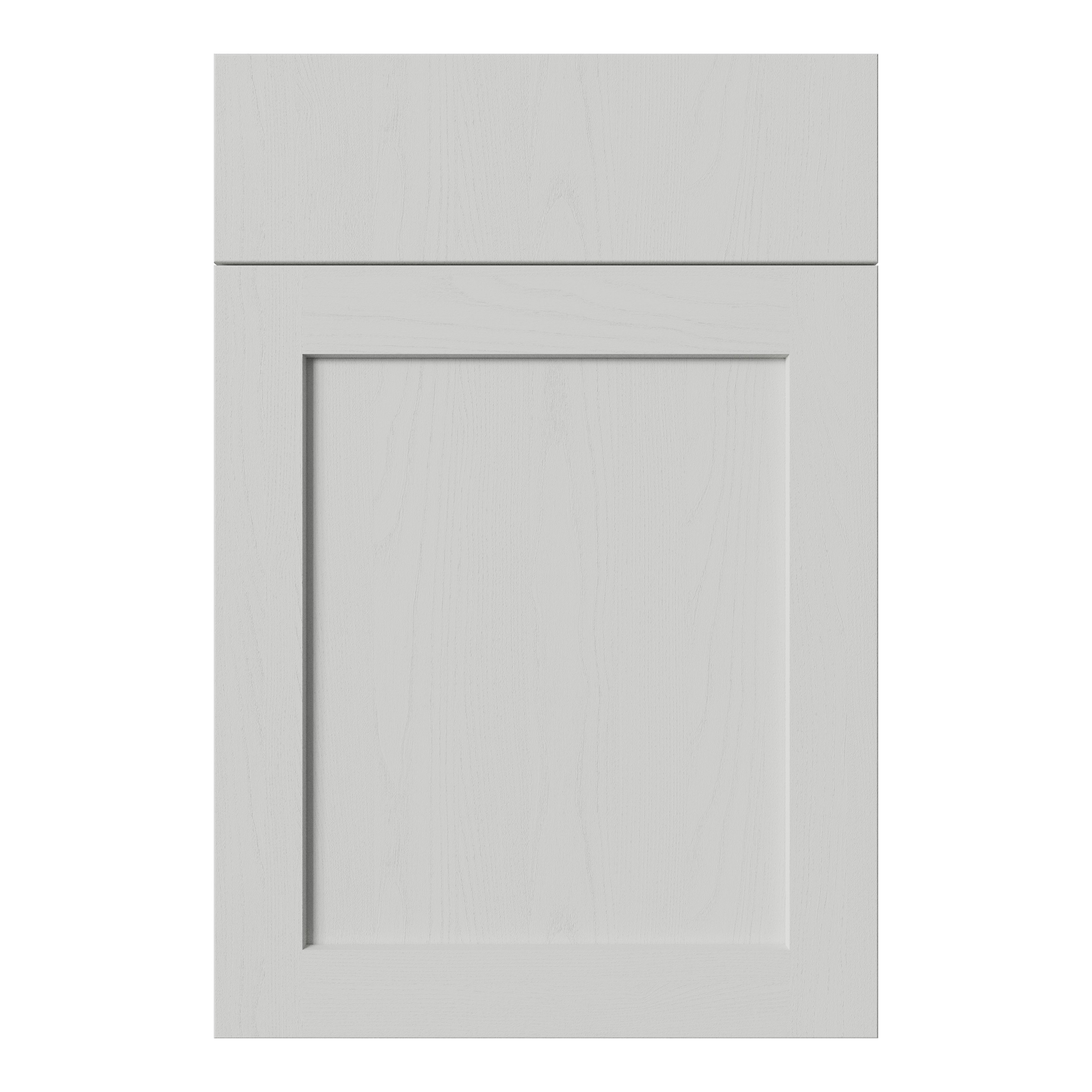 Tydeman Matt grey Shaker Drawerline Cabinet door (W)500mm (H)720mm (T)20mm