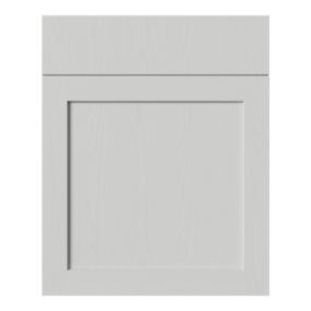 Tydeman Matt grey Shaker Drawerline Cabinet door (W)600mm (H)720mm (T)20mm