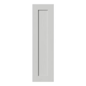 Tydeman Matt grey Shaker Tall wall Cabinet door (W)250mm (H)900mm (T)20mm