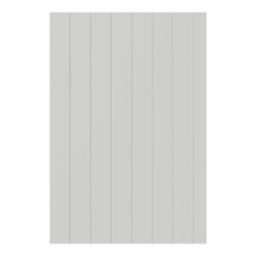 Tydeman Matt light grey Tongue & Groove Standard Clad on base panel (H)900mm (W)610mm