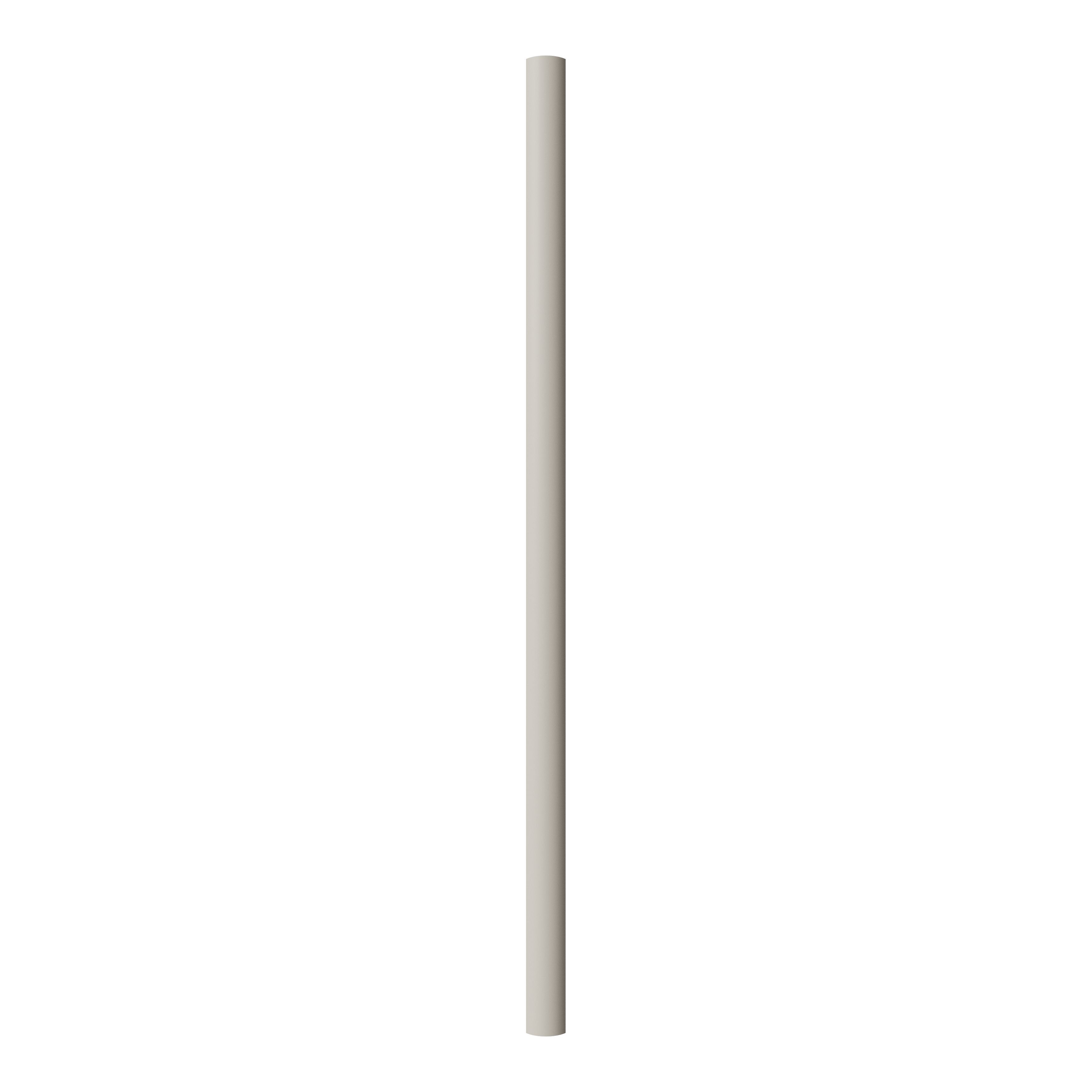 Tydeman Matt Pebble Curved Pilaster, (H)2400mm (W)70mm