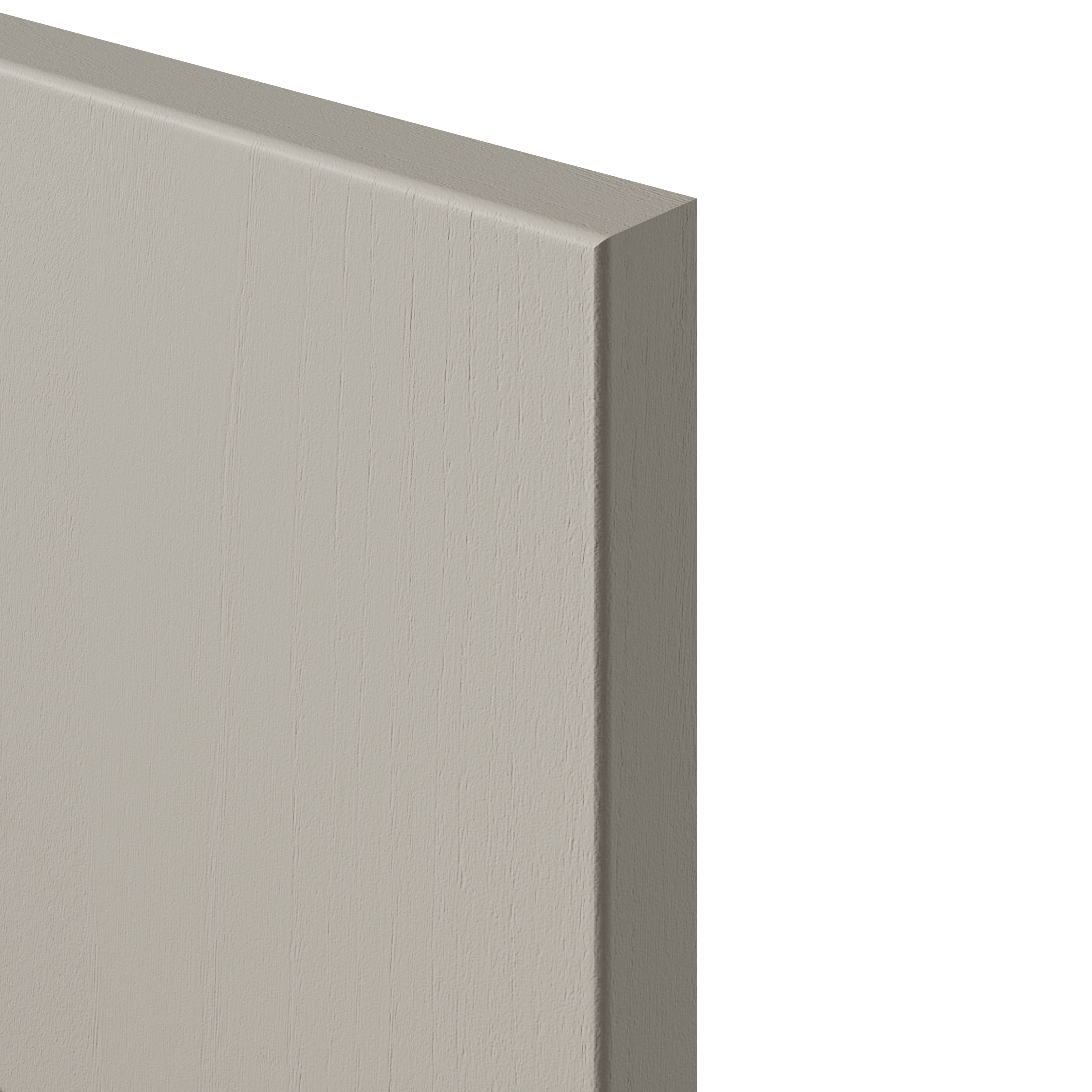 Tydeman Matt pebble Shaker 3 drawer cabinet front (H)720mm (W)797mm (T)20mm