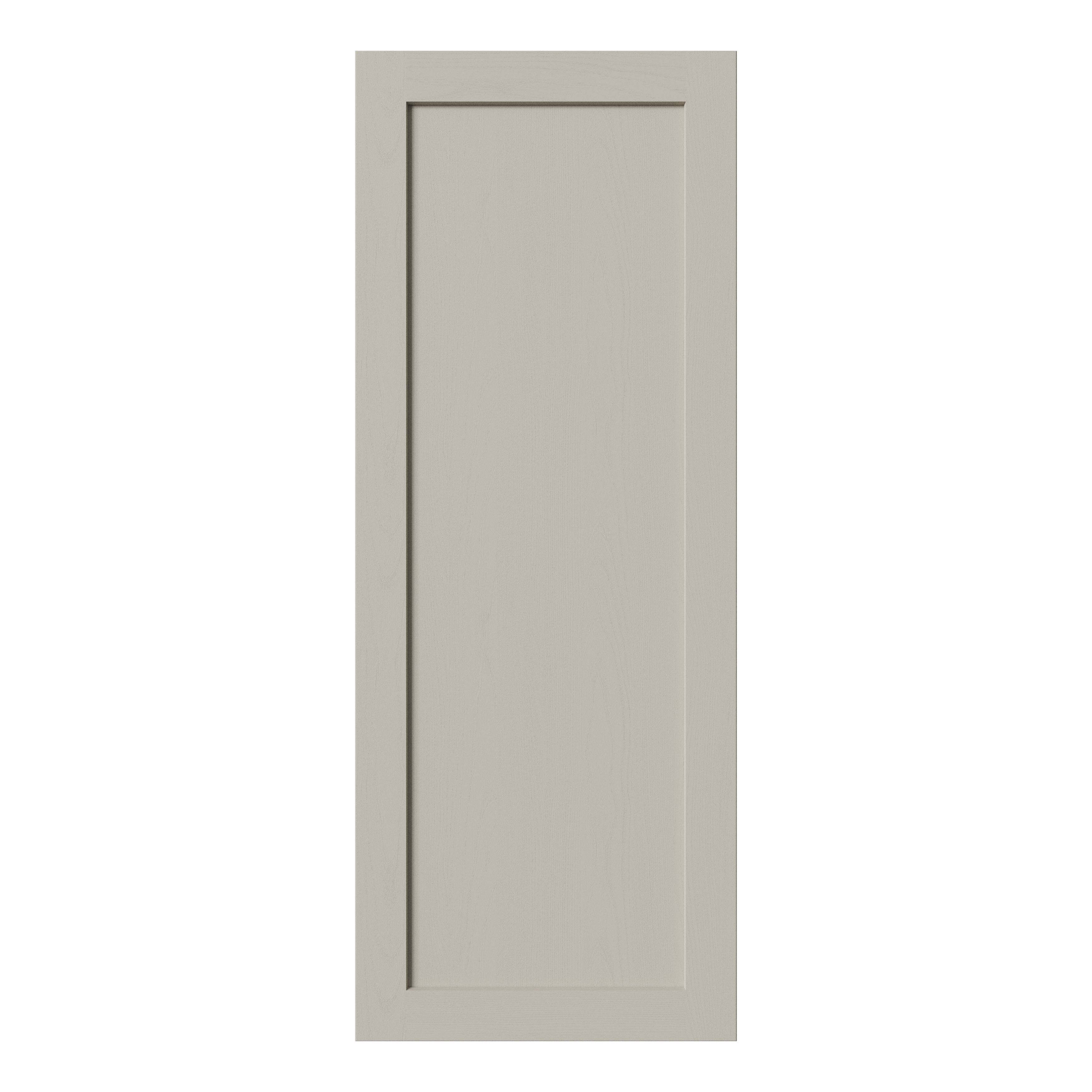 Tydeman Matt pebble Shaker 70:30 Larder Cabinet door (W)500mm (H)1287mm (T)20mm