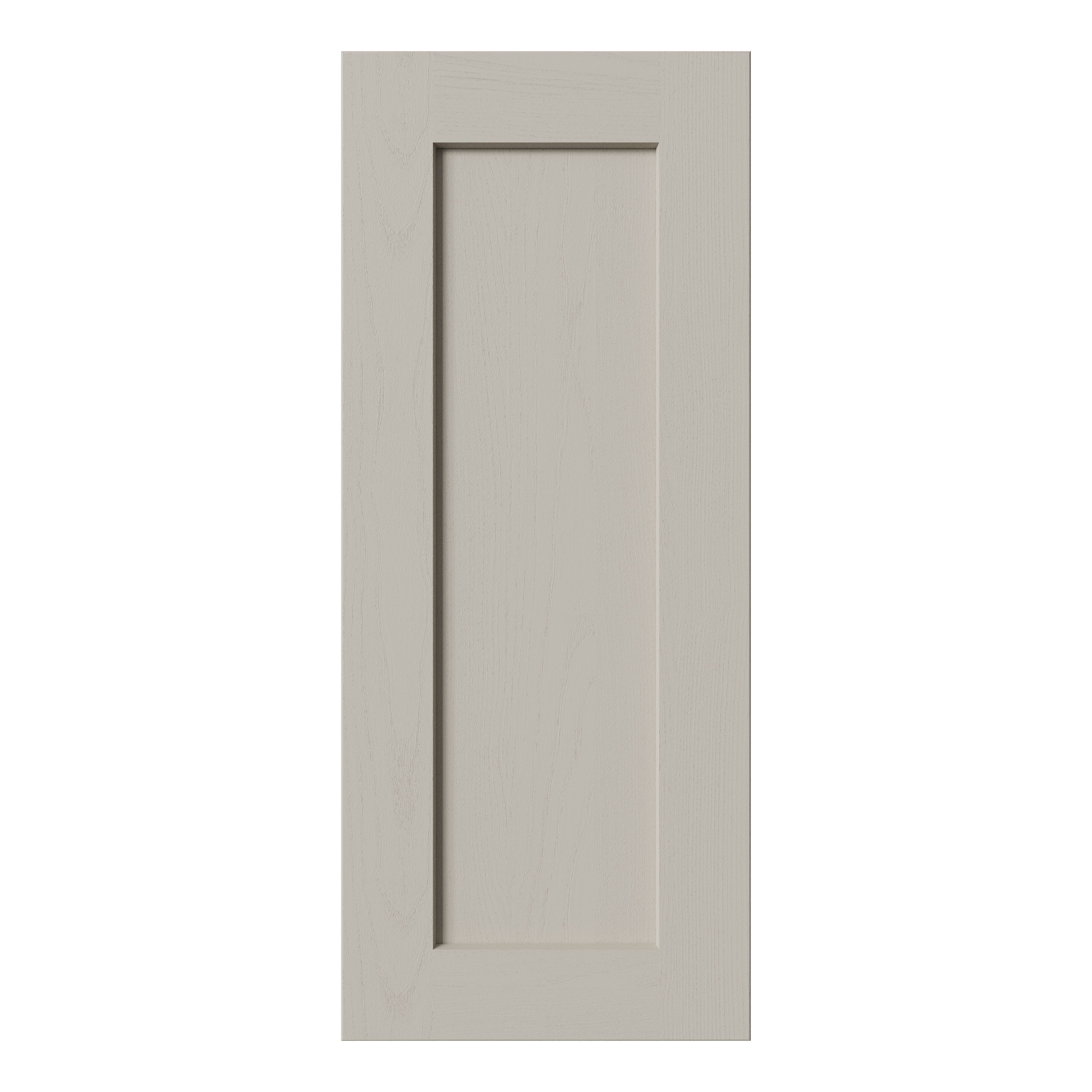 Tydeman Matt pebble Shaker Base/wall Cabinet door (W)300mm (H)720mm (T)20mm
