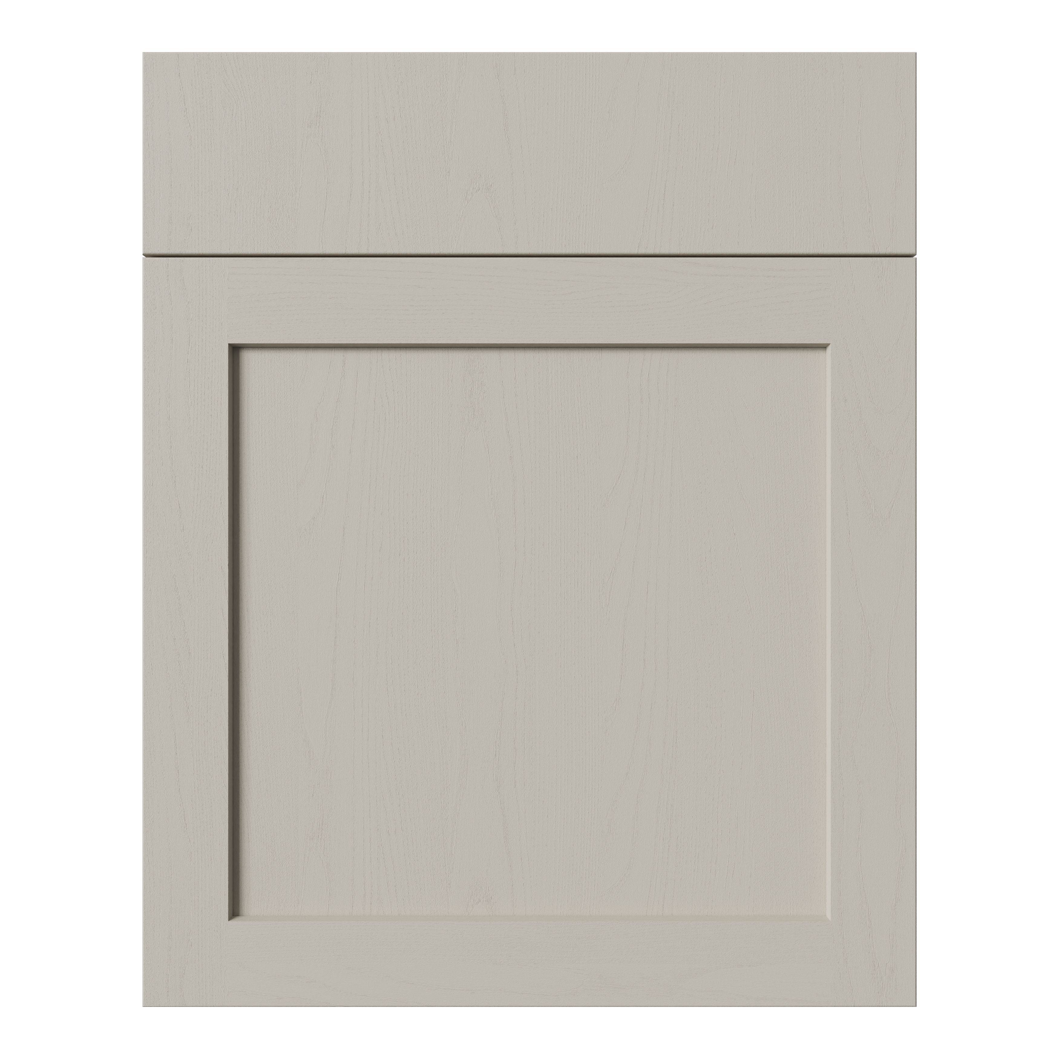 Tydeman Matt pebble Shaker Drawerline Cabinet door (W)600mm (H)720mm (T)20mm