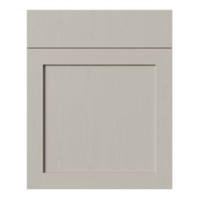 Tydeman Matt pebble Shaker Drawerline Cabinet door (W)600mm (H)720mm (T)20mm