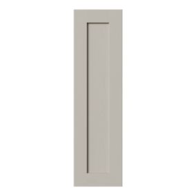 Tydeman Matt pebble Shaker Tall wall Cabinet door (W)250mm (H)900mm (T)20mm