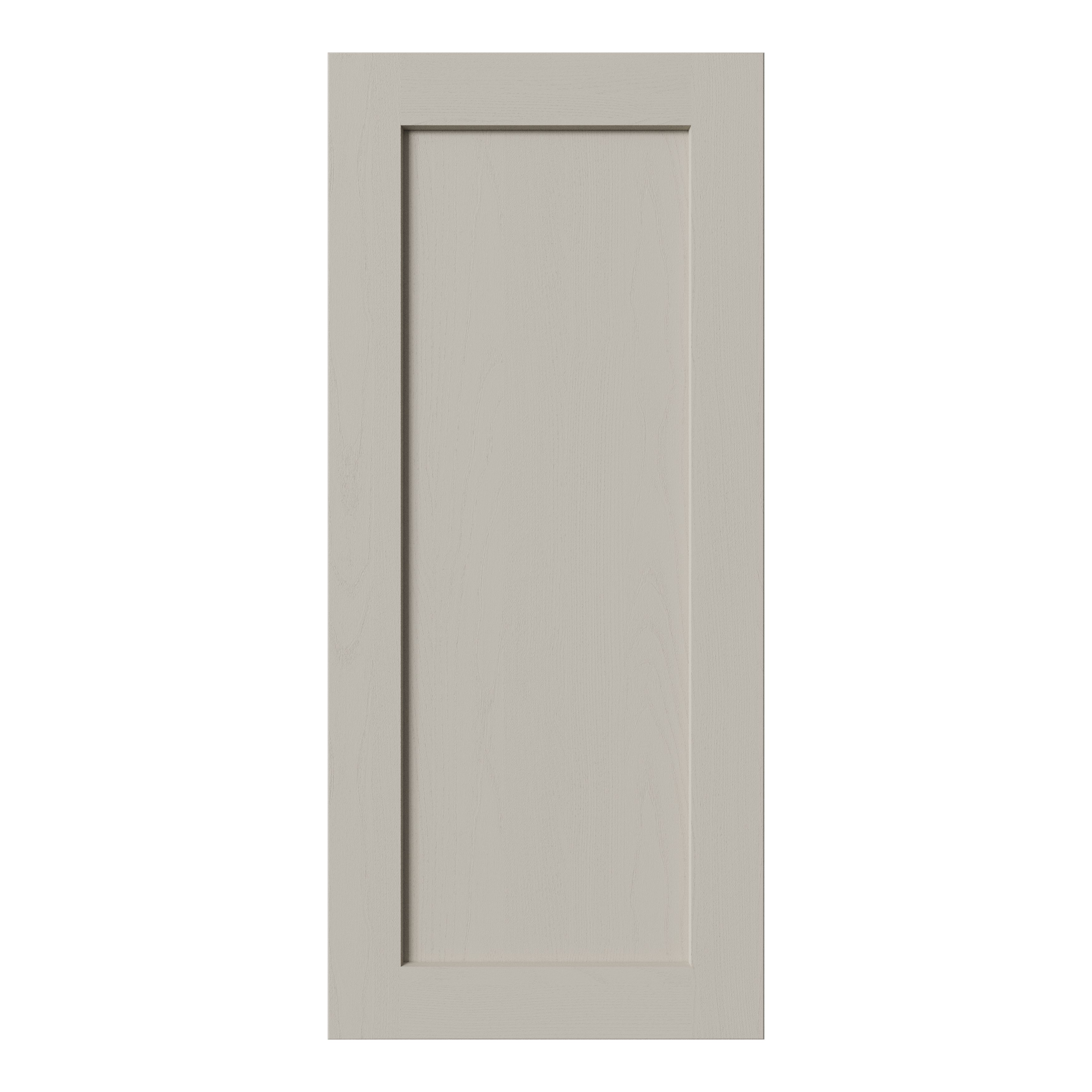 Tydeman Matt pebble Shaker Tall wall Cabinet door (W)400mm (H)900mm (T)20mm