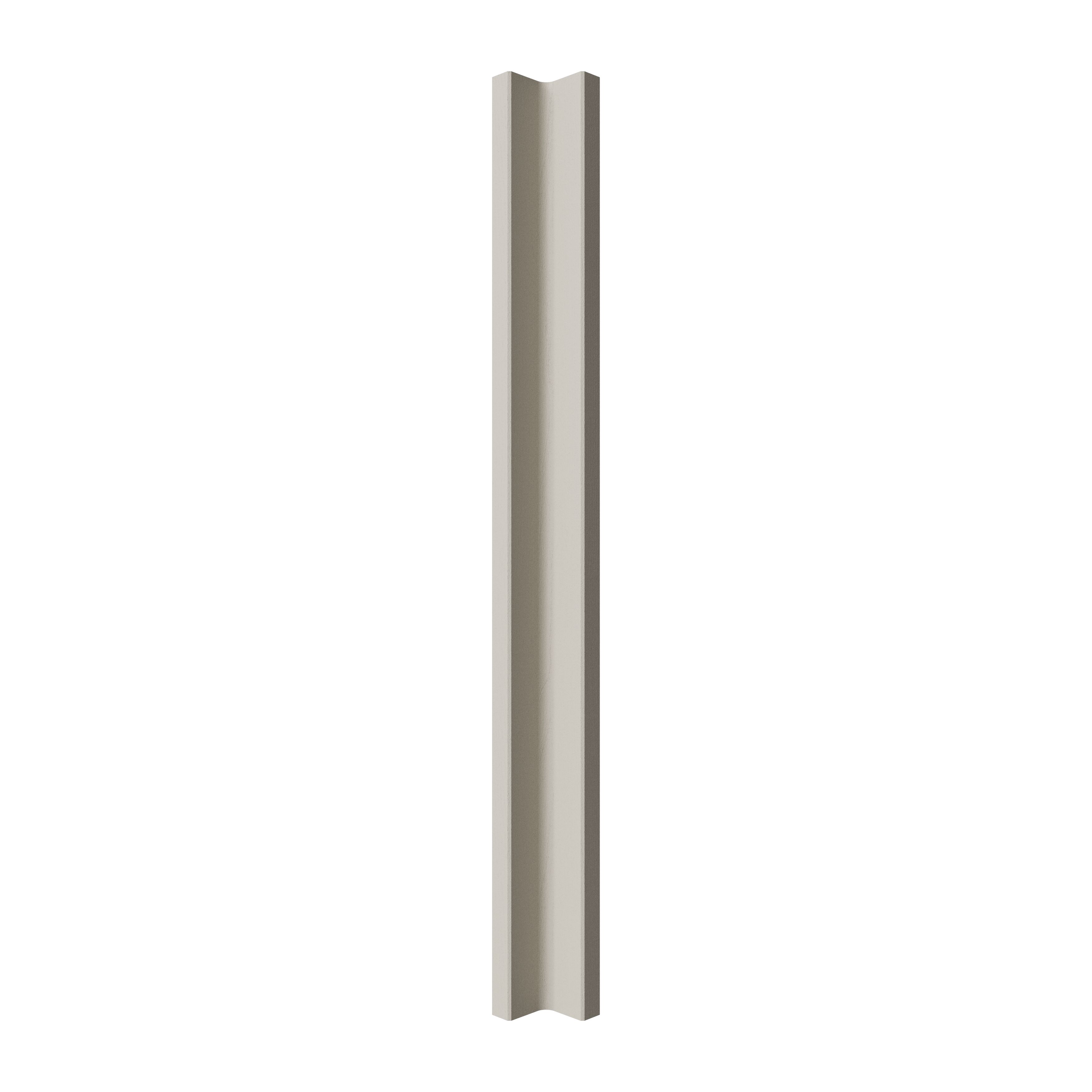 Tydeman Matt pebble Standard Corner post, (W)59mm (L)715mm