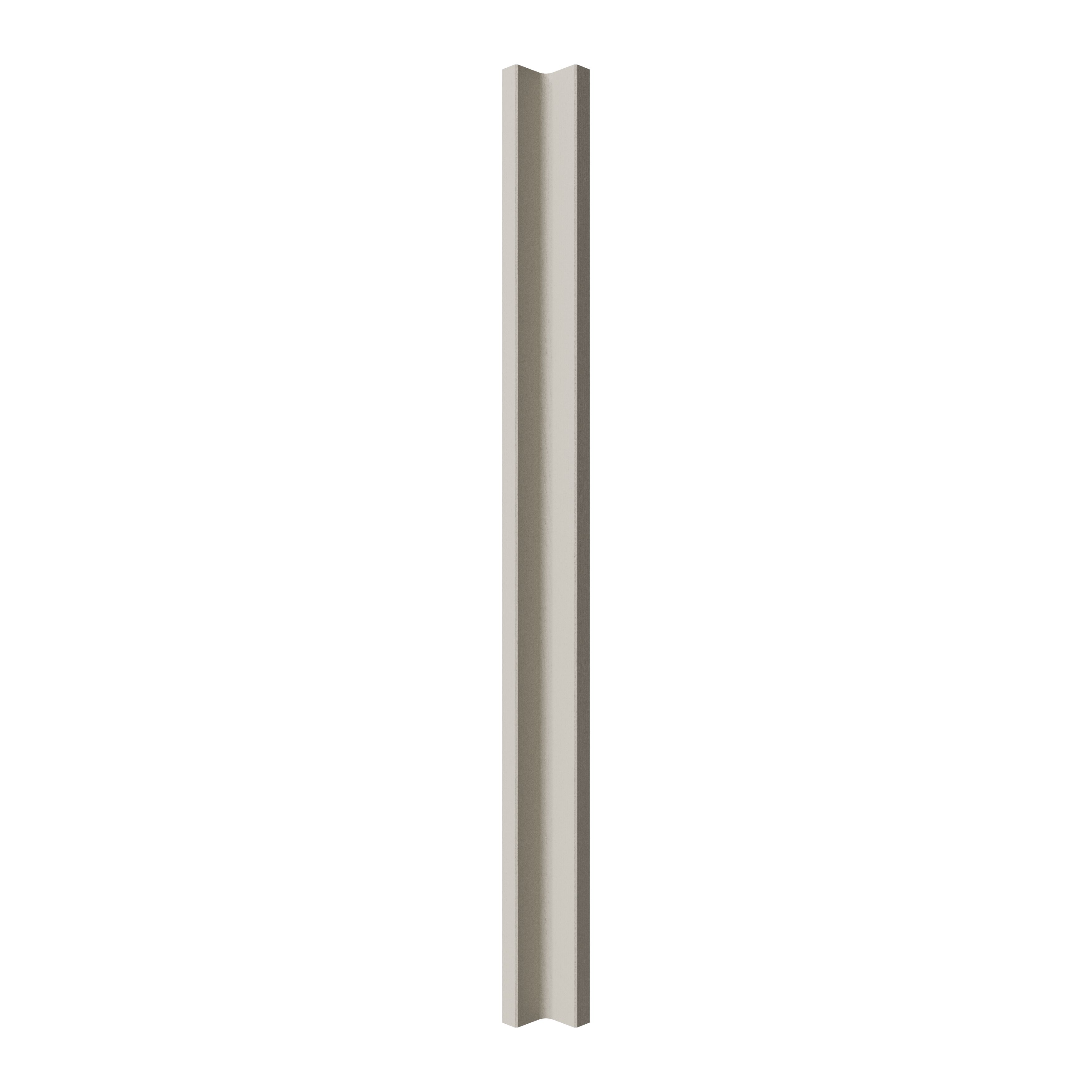 Tydeman Matt pebble Tall Corner post, (W)59mm (L)895mm