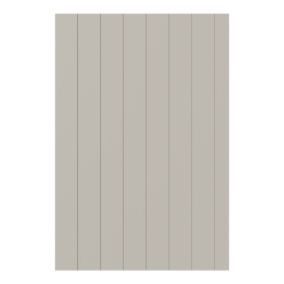 Tydeman Matt pebble Tongue & Groove Standard Clad on base panel (H)900mm (W)610mm