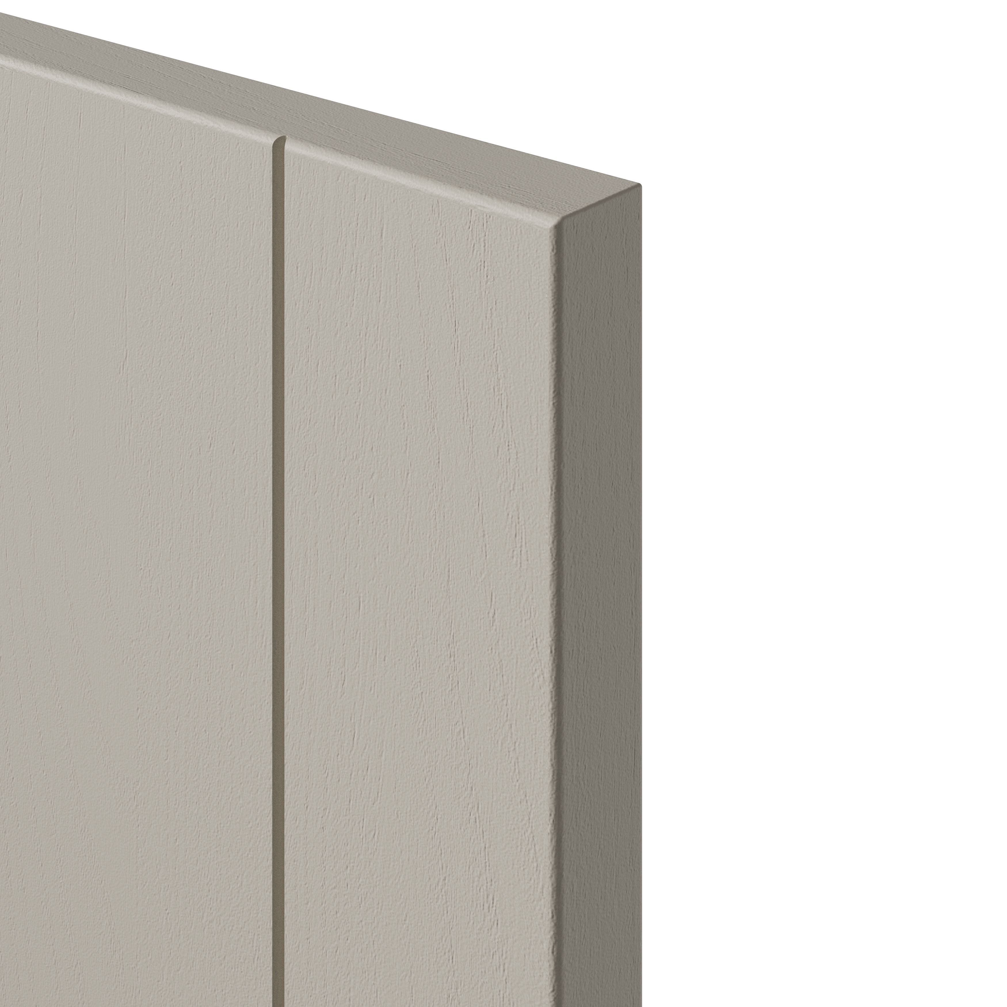 Tydeman Matt pebble Tongue & Groove Standard Clad on base panel (H)900mm (W)610mm