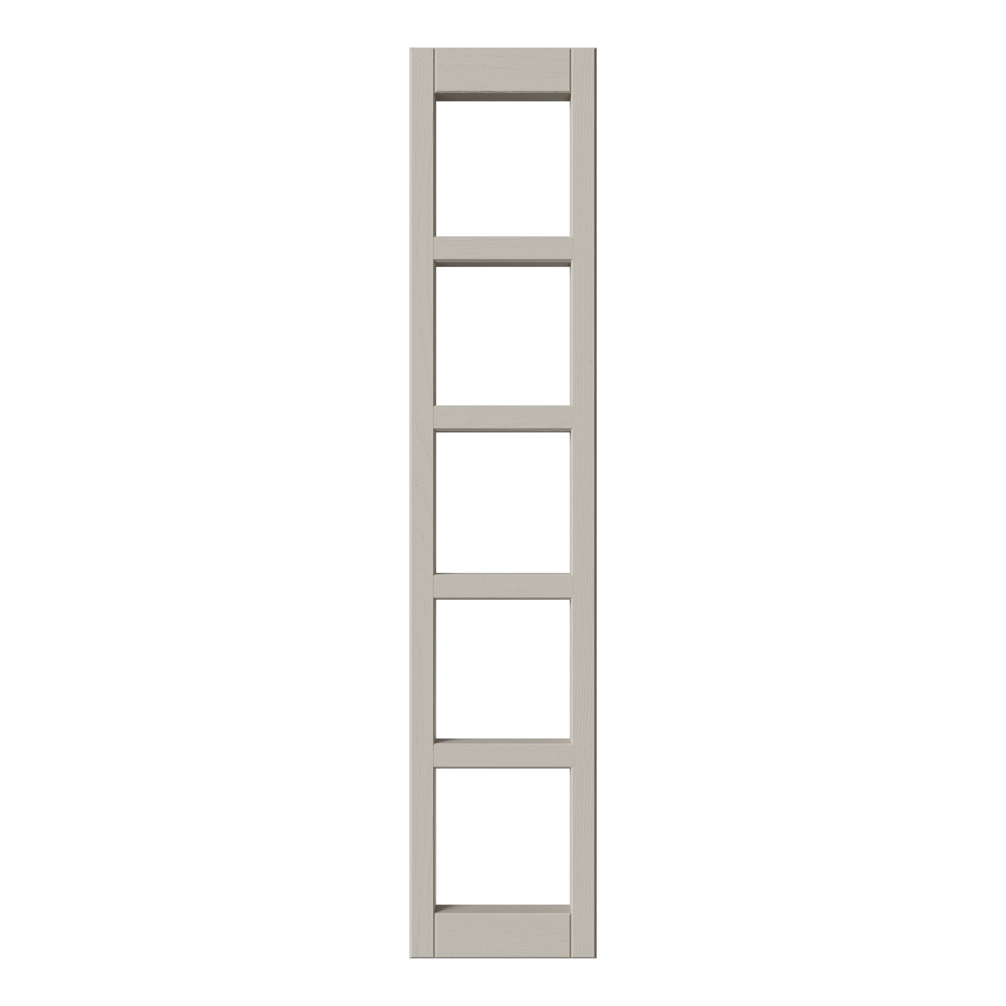 Tydeman Matt Pebble Wine rack fascia, (H)720mm (W)150mm
