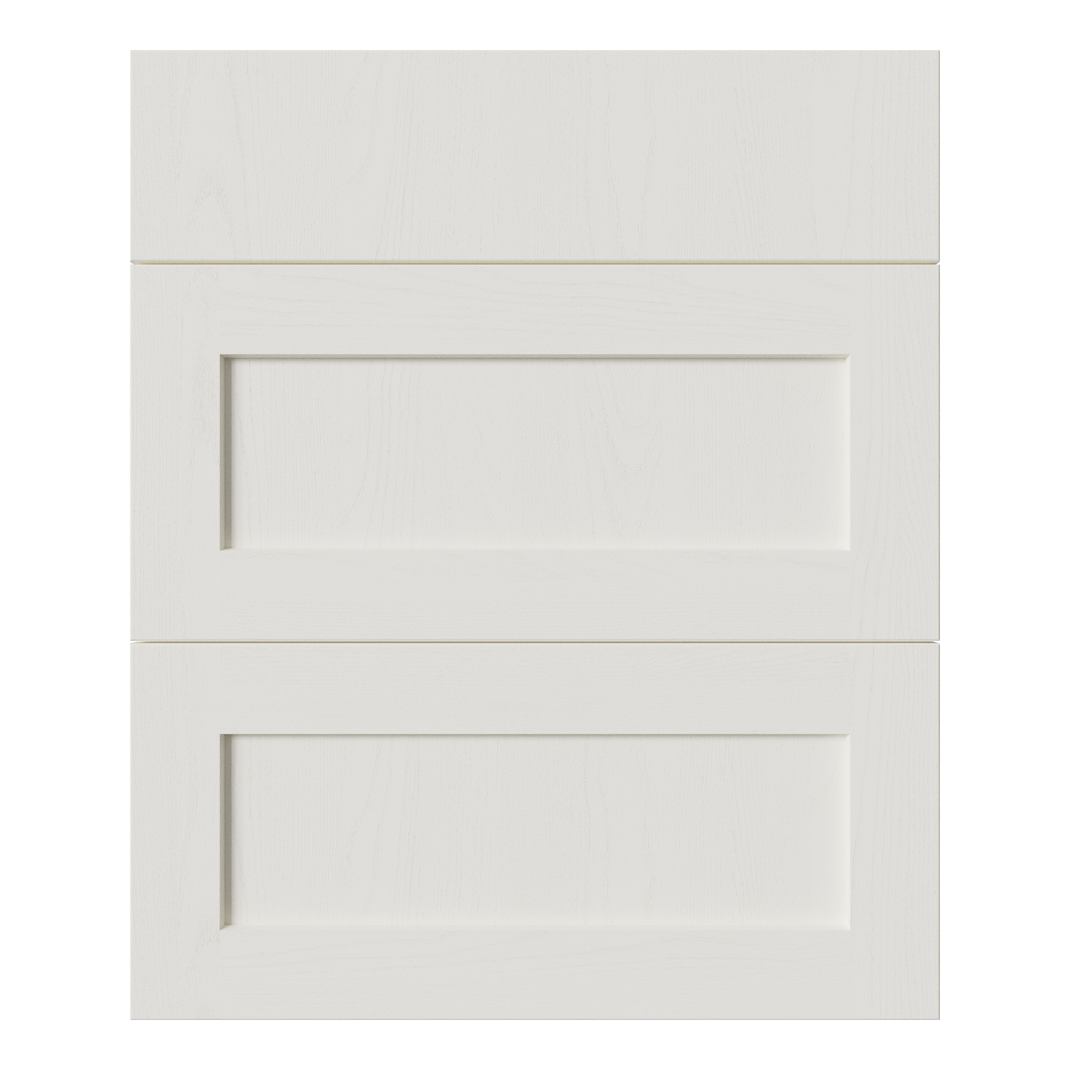 Tydeman Matt porcelain Shaker 3 drawer cabinet front (H)720mm (W)597mm (T)20mm