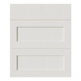 Tydeman Matt porcelain Shaker 3 drawer cabinet front (H)720mm (W)597mm (T)20mm