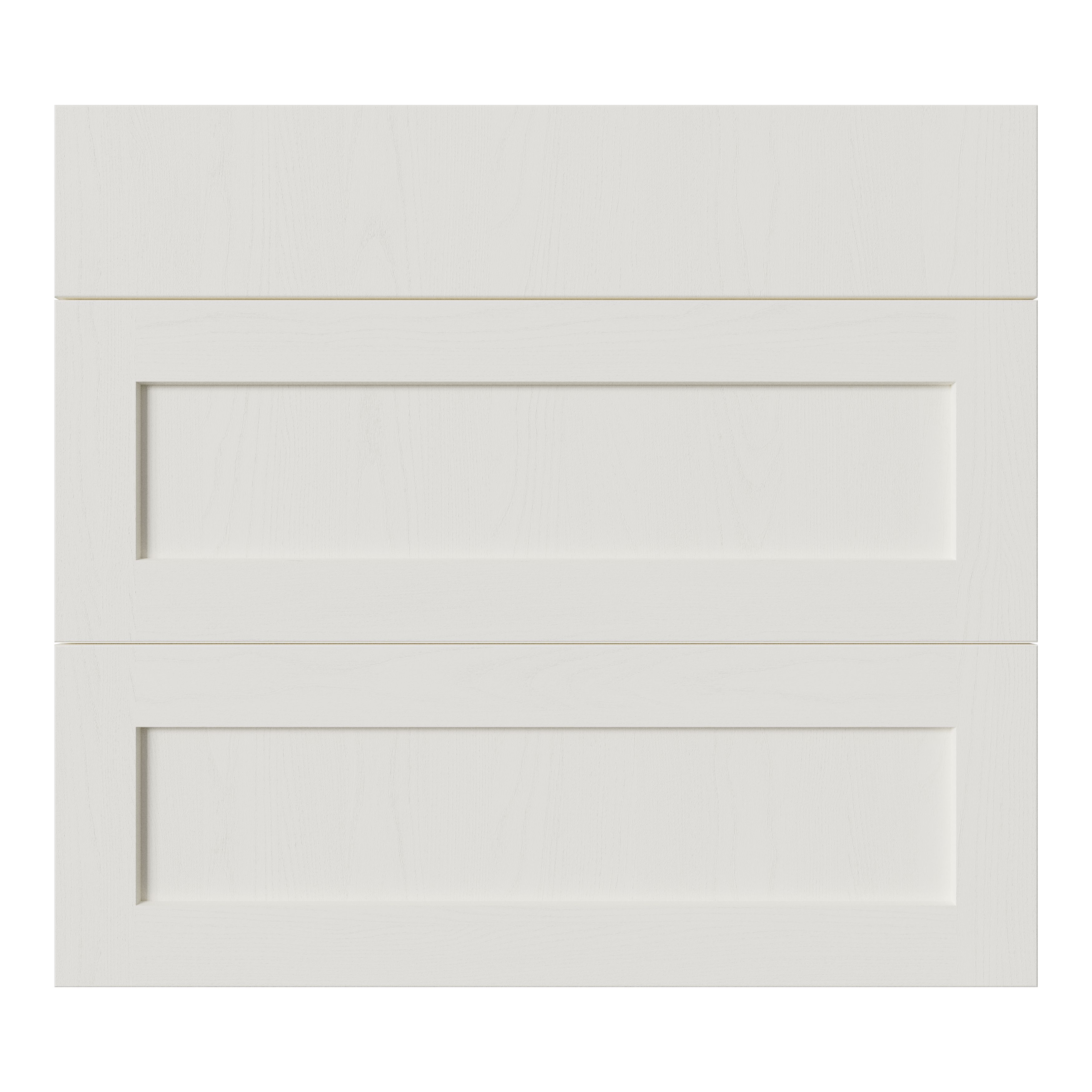 Tydeman Matt porcelain Shaker 3 drawer cabinet front (H)720mm (W)797mm (T)20mm