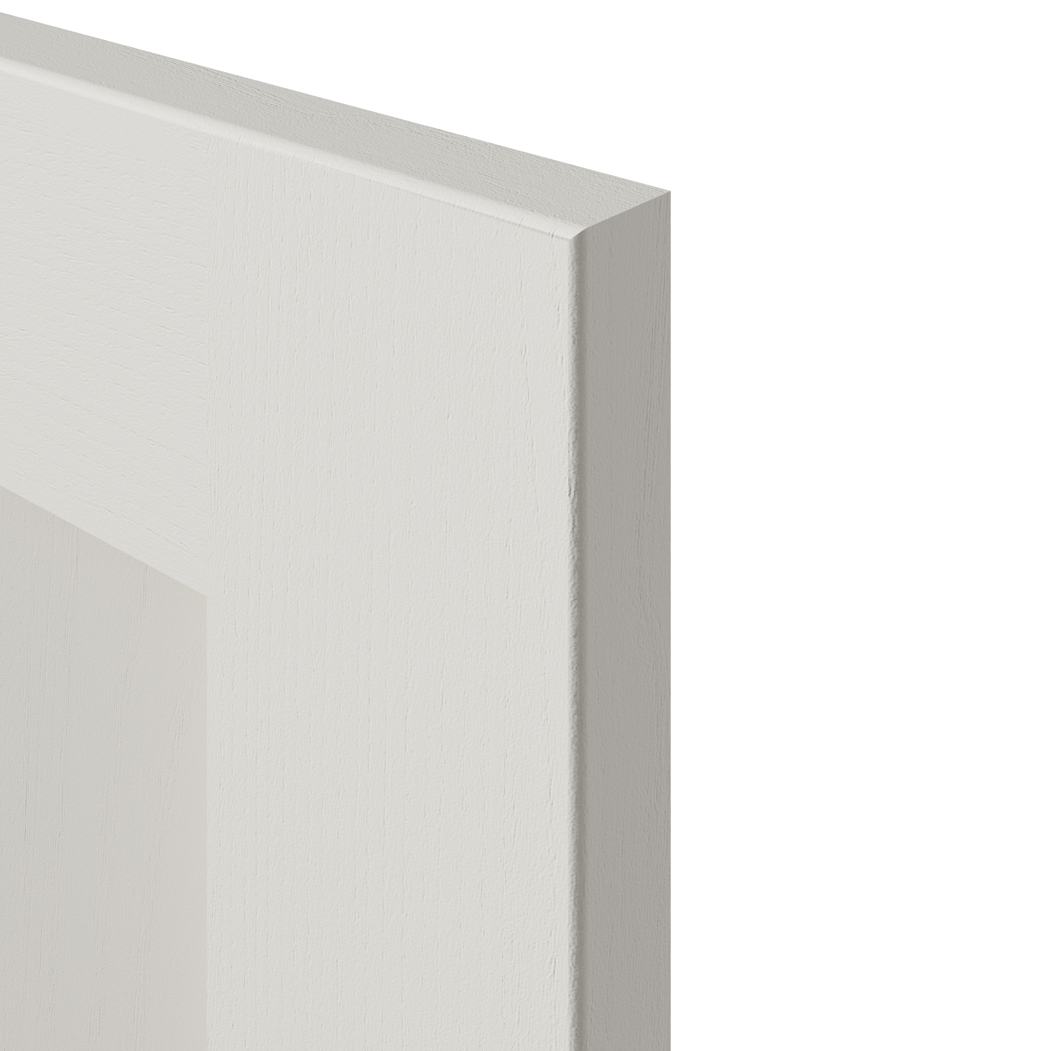 Tydeman Matt porcelain Shaker Base/wall Cabinet door (W)600mm (H)720mm (T)20mm
