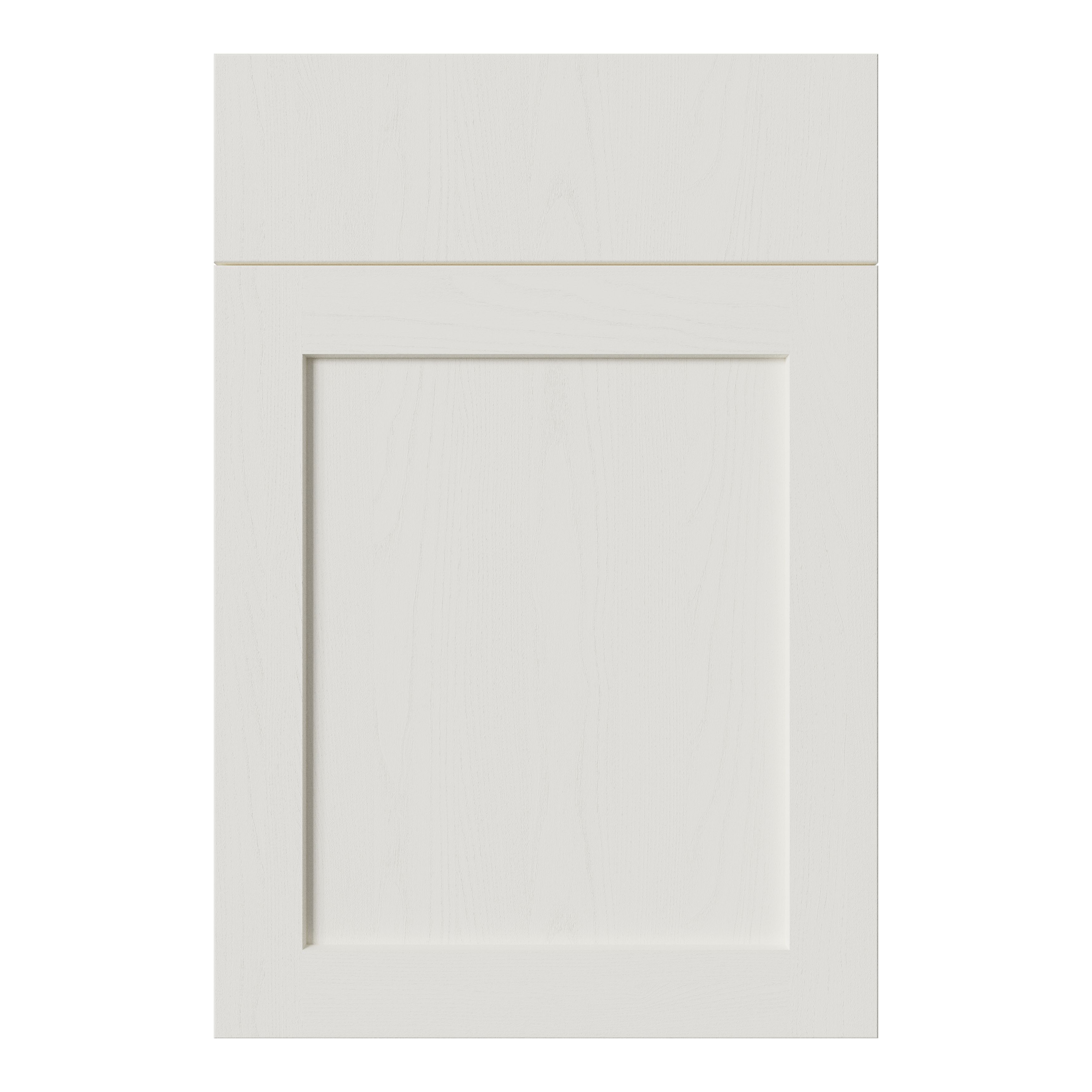 Tydeman Matt porcelain Shaker Drawerline Cabinet door (W)500mm (H)720mm (T)20mm