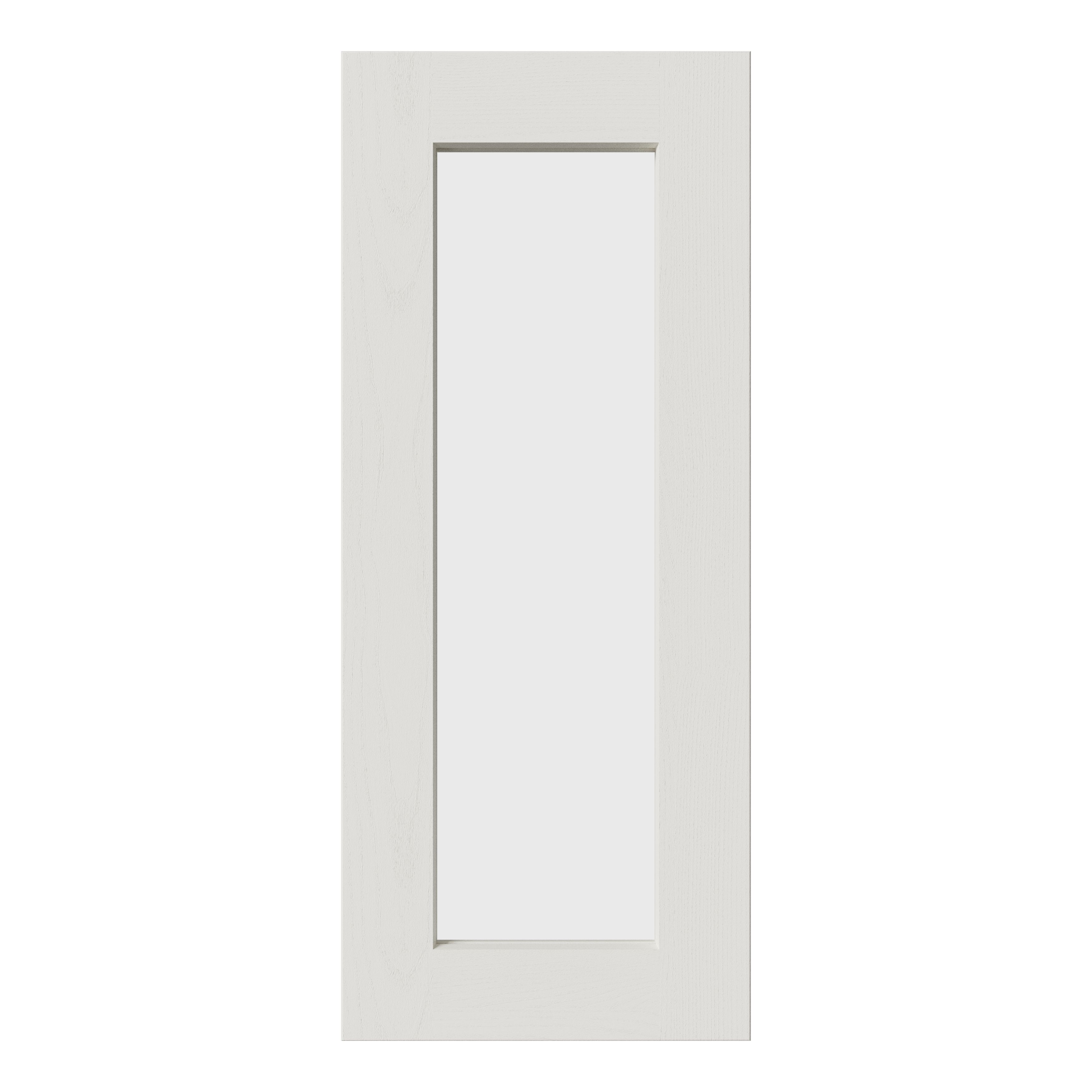 Tydeman Matt porcelain Shaker Glazed Cabinet door (W)300mm (H)720mm (T)20mm