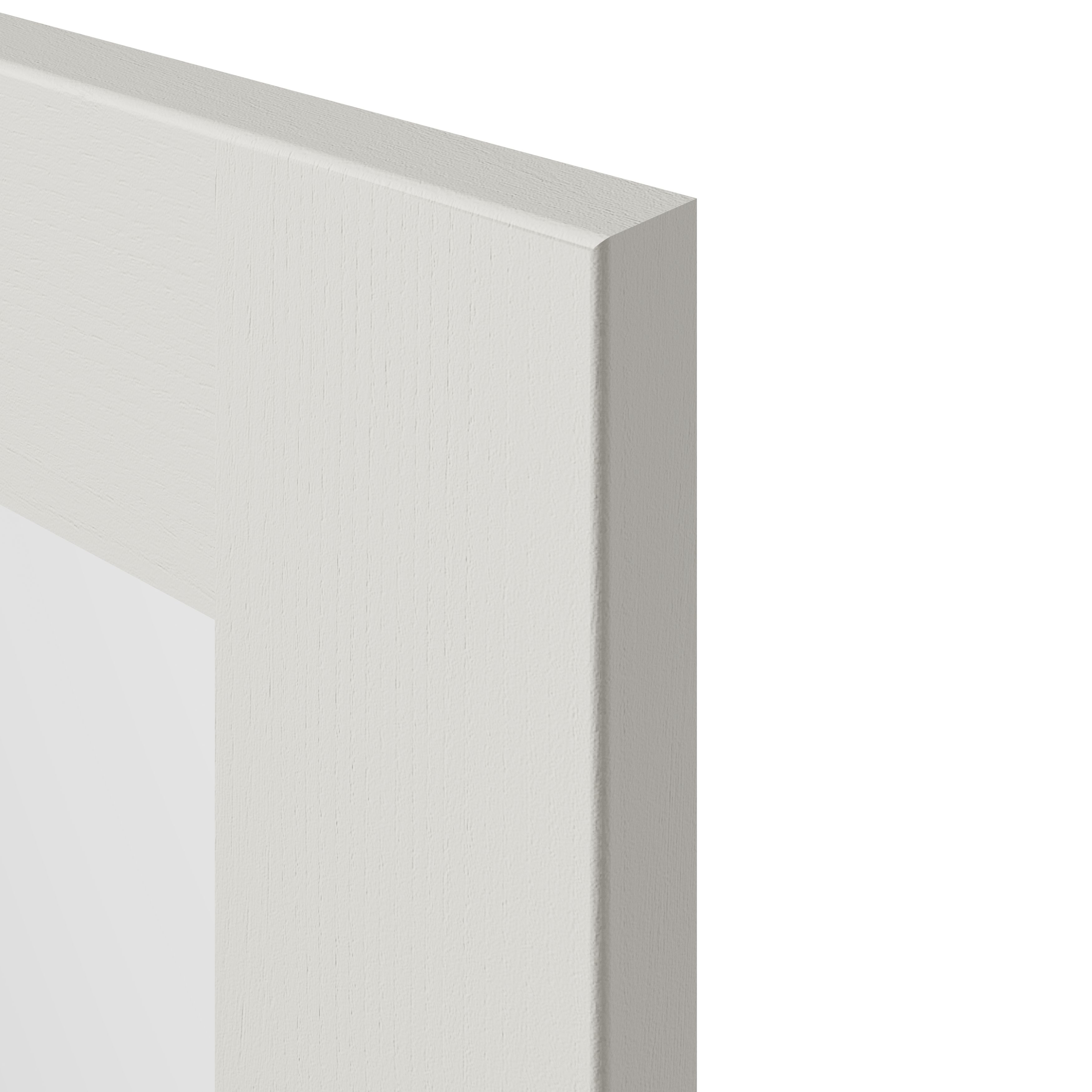 Tydeman Matt porcelain Shaker Glazed Cabinet door (W)300mm (H)720mm (T)20mm