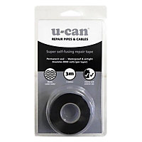 U-Can Black Self-amalgamating Tape (L)3m (W)112mm